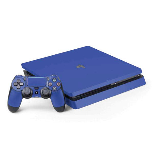 Blue Solid PS4 Slim Bundle Skin