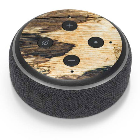 Blue Resin Wood Amazon Echo Dot Skin