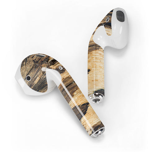 Blue Resin Wood Apple AirPods 2 Skin