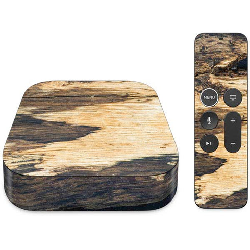 Blue Resin Wood Apple TV Skin