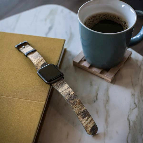 Blue Resin Wood Apple Watch Band 42-44mm