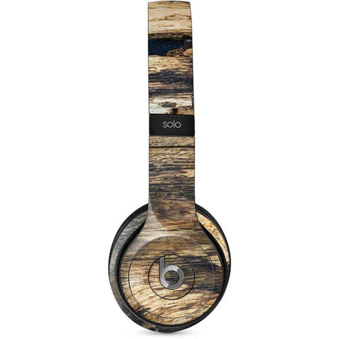 Blue Resin Wood Beats Solo 2 Wired Skin