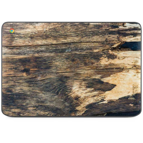 Blue Resin Wood HP Chromebook Skin