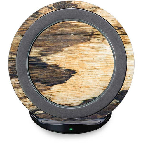 Blue Resin Wood Fast Charge Wireless Charging Stand Skin