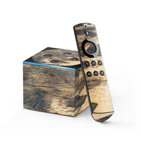 Blue Resin Wood Fire TV Cube Skin