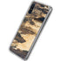 Blue Resin Wood Galaxy A10e Clear Case