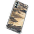 Blue Resin Wood Galaxy A13 5G Clear Case