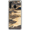 Blue Resin Wood Galaxy A21 Clear Case