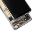 Blue Resin Wood Galaxy A21 Clear Case