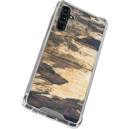 Blue Resin Wood Galaxy A54 5G Clear Case