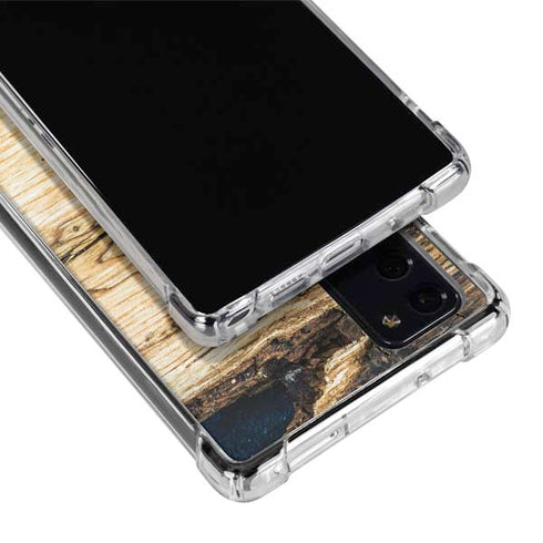 Blue Resin Wood Galaxy Note20 5G Clear Case