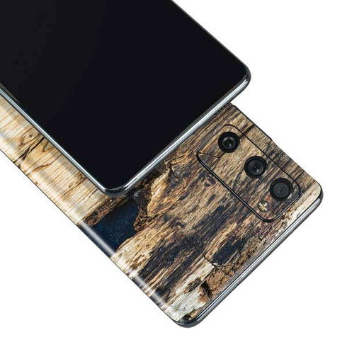Blue Resin Wood Galaxy S20 Fan Edition Skin