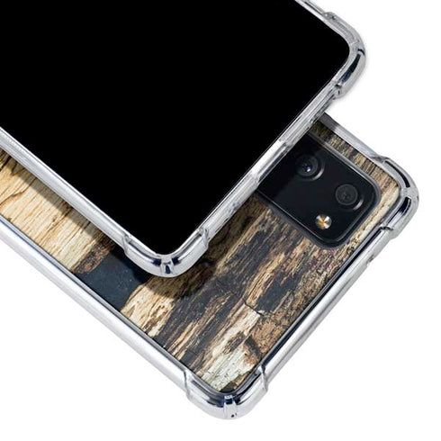 Blue Resin Wood Galaxy S20 FE Clear Case