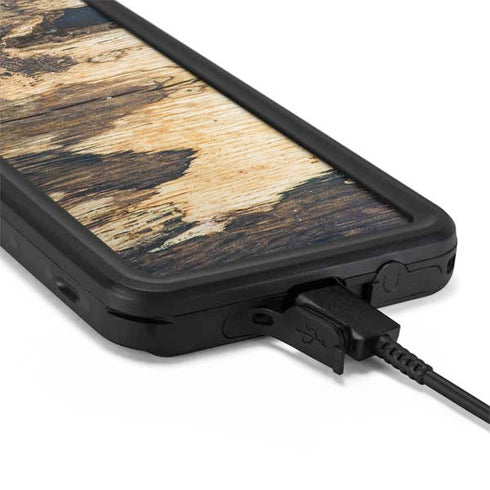 Blue Resin Wood Galaxy S20 Plus Waterproof Case