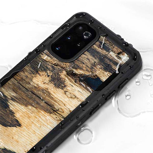 Blue Resin Wood Galaxy S20 Plus Waterproof Case