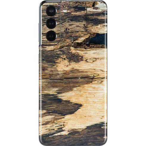 Blue Resin Wood Galaxy S21 5G Skin