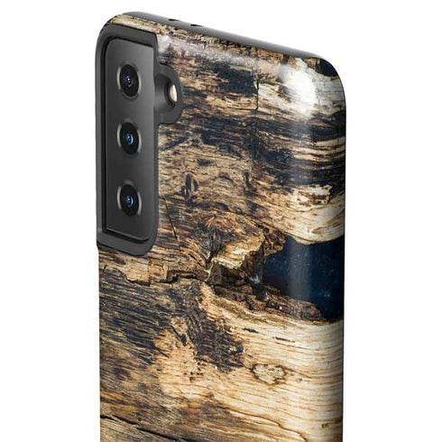 Blue Resin Wood Galaxy S21 Plus 5G Pro Case