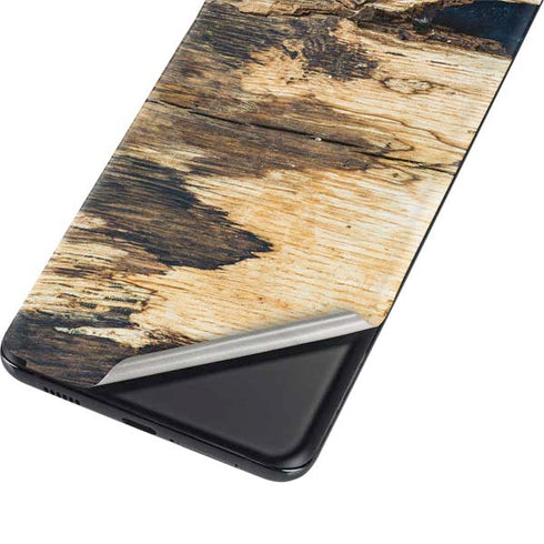 Blue Resin Wood Galaxy S21 Ultra 5G Skin