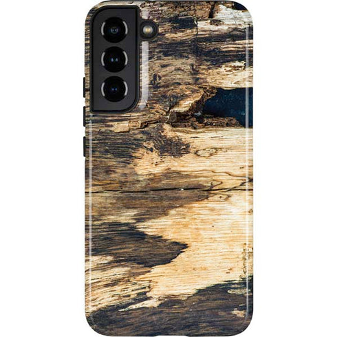 Blue Resin Wood Galaxy S22 Plus Pro Case