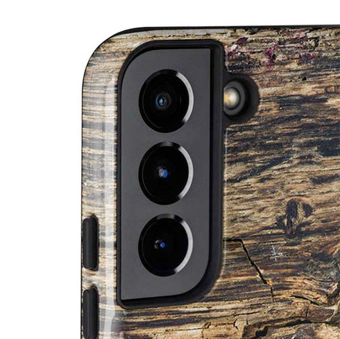Blue Resin Wood Galaxy S22 Plus Pro Case