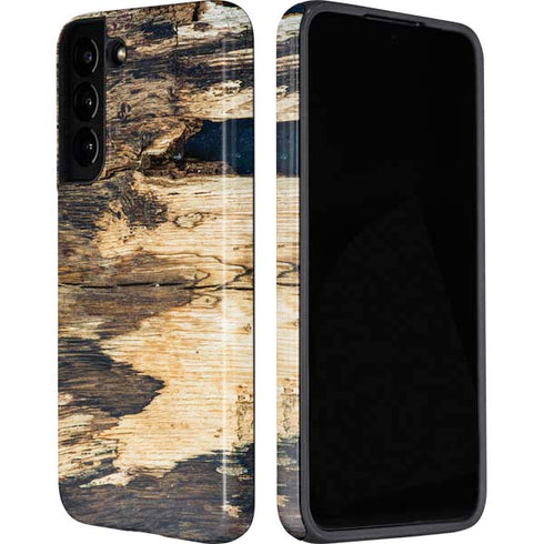 Blue Resin Wood Galaxy S22 Plus Pro Case