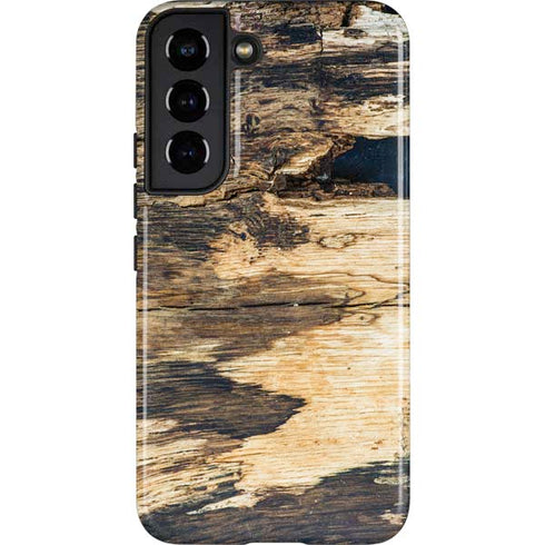 Blue Resin Wood Galaxy S22 Pro Case