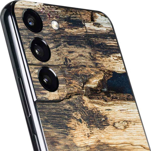 Blue Resin Wood Galaxy S22 Skin