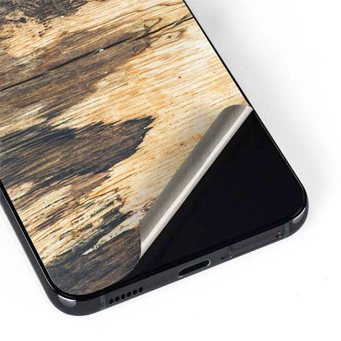 Blue Resin Wood Galaxy S22 Skin