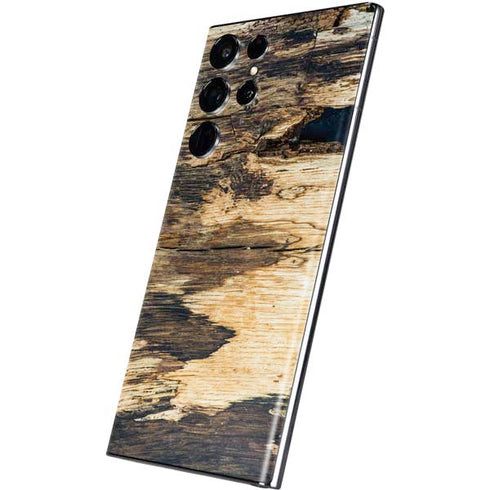 Blue Resin Wood Galaxy S22 Ultra Skin
