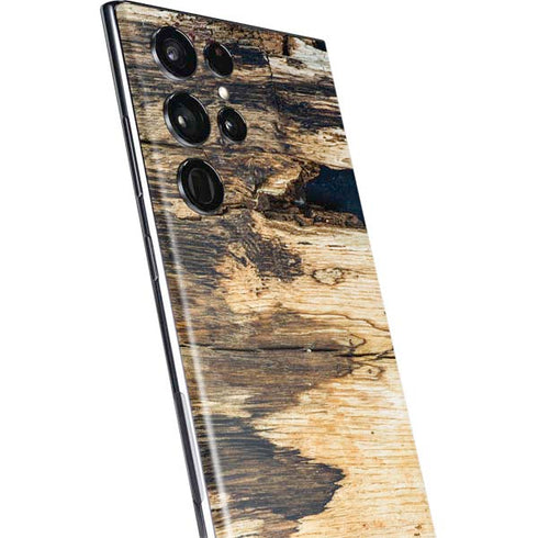 Blue Resin Wood Galaxy S22 Ultra Skin