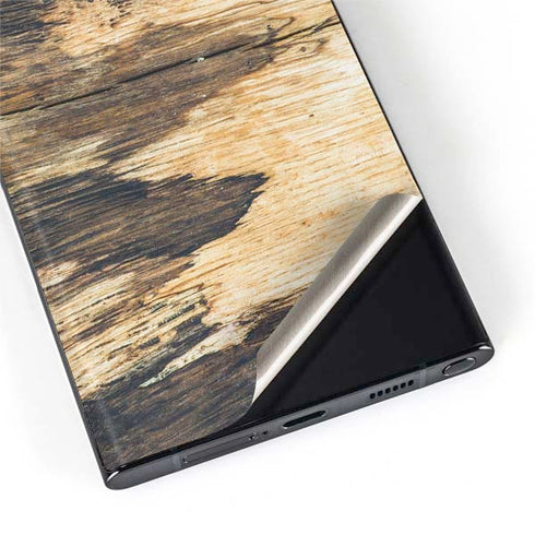 Blue Resin Wood Galaxy S22 Ultra Skin
