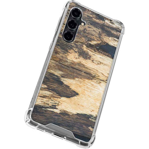 Blue Resin Wood Galaxy S23 FE Clear Case