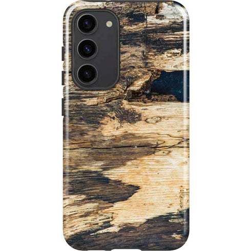 Blue Resin Wood Galaxy S23 Plus Pro Case