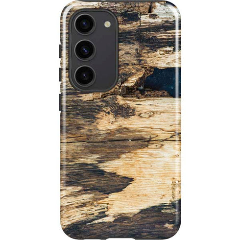 Blue Resin Wood Galaxy S23 Pro Case
