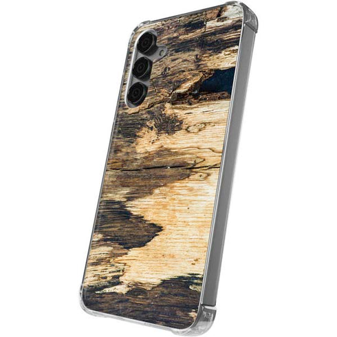 Blue Resin Wood Galaxy S24 Plus Clear Case