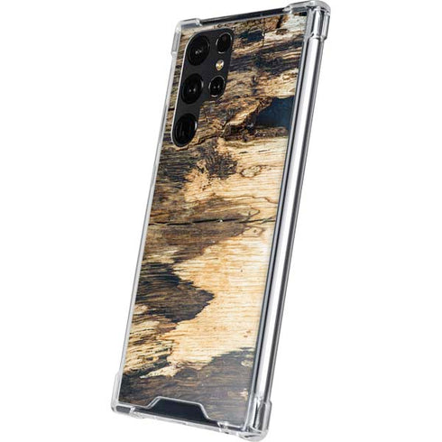Blue Resin Wood Galaxy S24 Ultra Clear Case