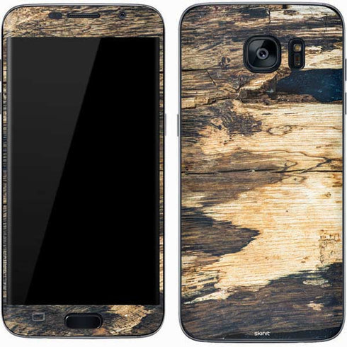 Blue Resin Wood Galaxy S7 Skin