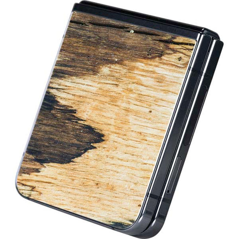 Blue Resin Wood Galaxy Z Flip5 5G Skin