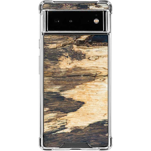 Blue Resin Wood Google Pixel 6 Clear Case