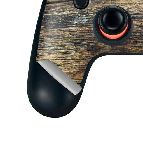 Blue Resin Wood Google Stadia Controller Skin