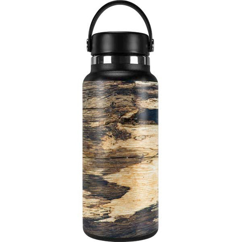 Blue Resin Wood Hydro Flask 32oz Wide Mouth Skin