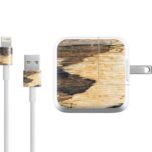Blue Resin Wood iPad Charger (10W USB) Skin