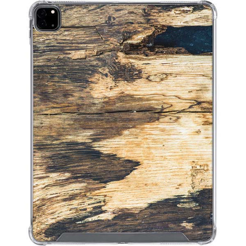 Blue Resin Wood iPad Pro 12.9in (2020) Clear Case