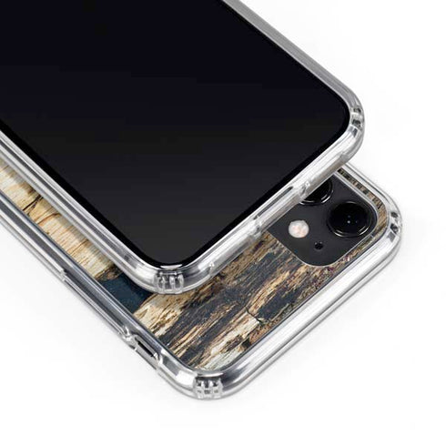 Blue Resin Wood iPhone 11 Clear Case