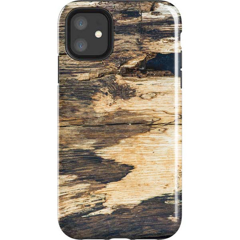 Blue Resin Wood iPhone 11 Impact Case