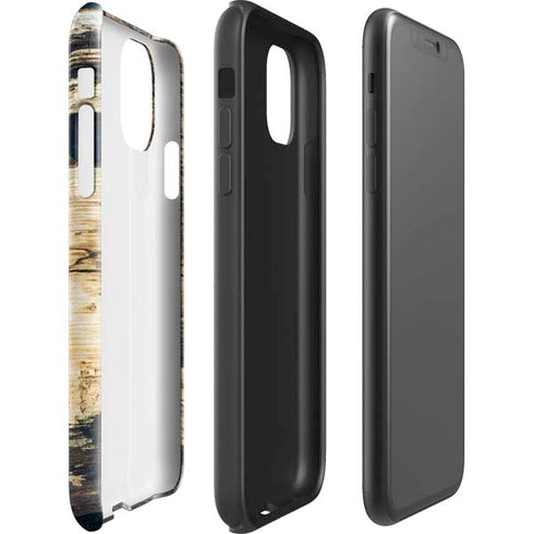 Blue Resin Wood iPhone 11 Impact Case