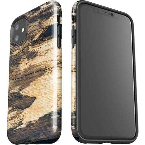 Blue Resin Wood iPhone 11 Impact Case