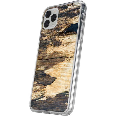Blue Resin Wood iPhone 11 Pro Clear Case