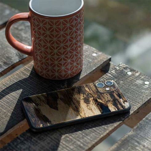 Blue Resin Wood iPhone 11 Skin