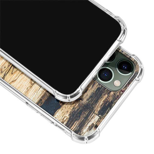 Blue Resin Wood iPhone 12 Pro Max Clear Case